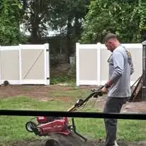 Clean residential lawn and outdoor property care