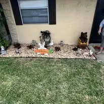 Seasonal residential lawn cleanup